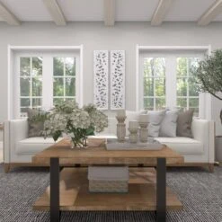 Set Of 2 Wood Floral Intricately Carved Scroll Wall Decors White - Olivia & May -Home Decor Shop GUEST fd790424 82b4 4c64 badf 49b60bc0024a