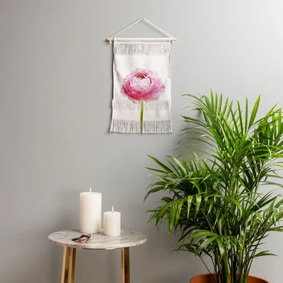 Cassia Beck Ranunculus Flower Fiber Wall Hanging - Society6 1 Cassia Beck Ranunculus Flower Fiber Wall Hanging - Society6
