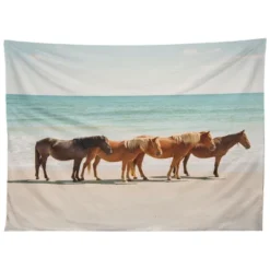 Kevin Russ Summer Beach Horses Tapestry - Society6 -Home Decor Shop GUEST ff7e3c81 e1f8 4a71 a317 b01af11fa4d7