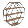 Wall Shelf Octagon Shaped - Kate & Laurel All Things Decor